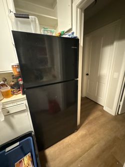 Black Top-Freezer Refrigerator