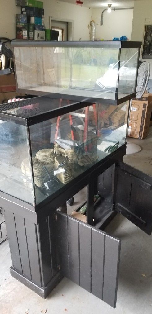 Fish / Reptile Tank And Stand 55 Gallon And Other Tanks