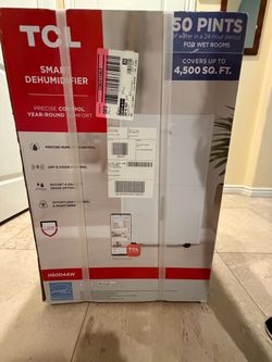 TCL H50D44W Smart Dehumidifier 50 Pint