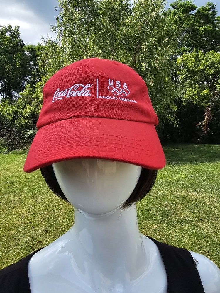 $10.00 - 2012 Coca Cola Baseball Cap!  London Olympic Games!  Adjustable Strap!