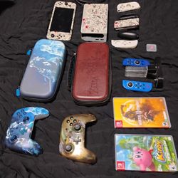 Switch OLED With Accessories And Games