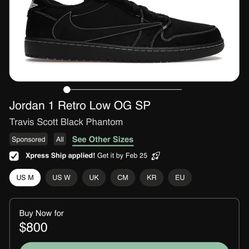 Travis Scott Dunks Low 