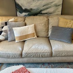 Leather 3-seater Couch 
