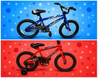 Bicycles of 2 different sizes