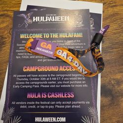 Hulaween 4 Day Pass Ticket Band