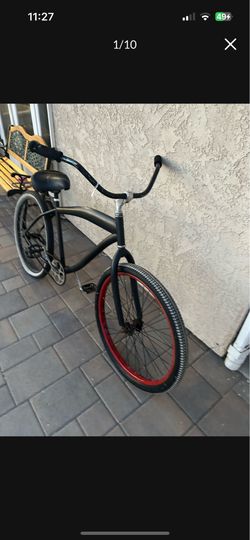Beach cruiser 26 inch wheels black