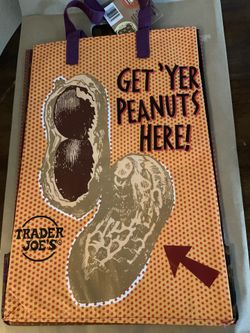 Trader Joe’s Reusable Shopping Bag Rare Peanut Bag