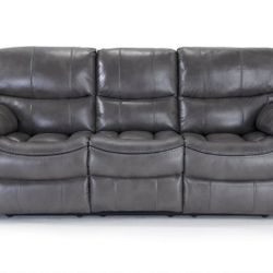 Avenger Gray Power Reclining Sofa