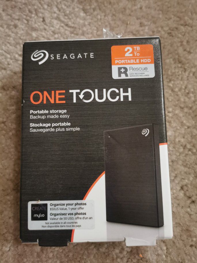 Seagate One Touch HDD Hard Drive 2 TB external (portable) USB 3.2 STKB (contact info removed)