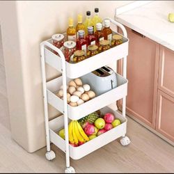 Utility Cart, 3 Tier Utility Cart With Handle, Brand New Cart