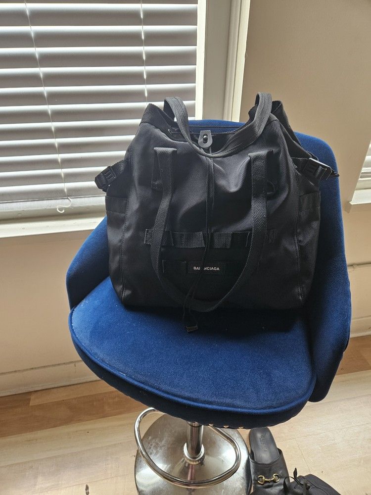 Balenciaga Logo Patch Army Tote 