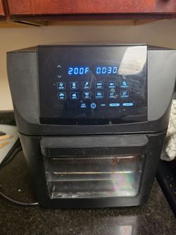 Gourmia GAF1230 14-Quart Digital All-in-One Air Fryer, Oven, Rotisserie & Dehydrator with Large Wind