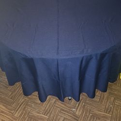 9 navy linen