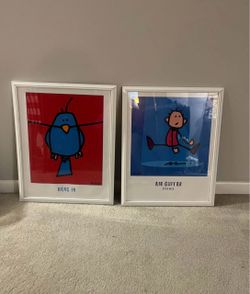 Ed Heck set of 2 Framed Posters