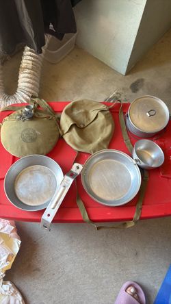 Boy Scout vintage canteen & Trail Mess Kit
