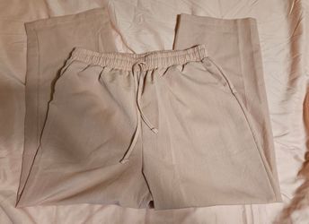 Ladies Capri light pink drawstring pants