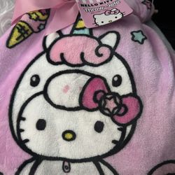 Hello Kitty Unicorn Blanket 