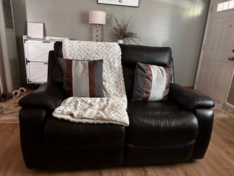 Leather couches/sofa