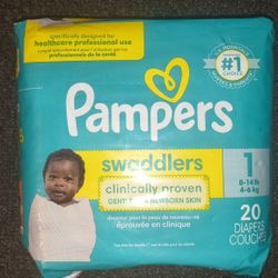 Pampers Swaddlers Size 1 Diapers (11 packs)