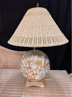 29” shell lamp