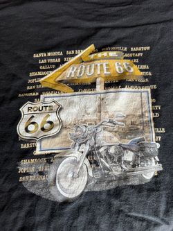 Route 66 Motorcycle Graphic T-Shirt