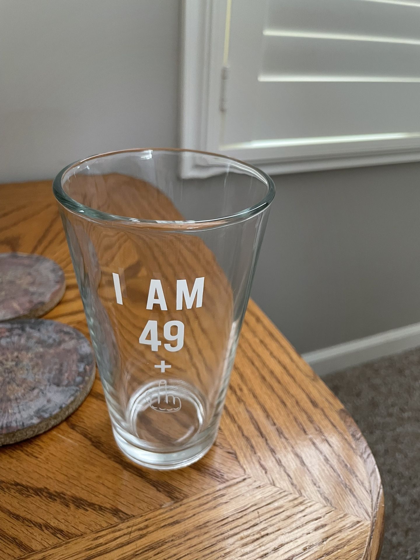 50th Birthday Pilsner Glass New