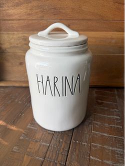 Rae Dunn Spanish Harina (flour) canister