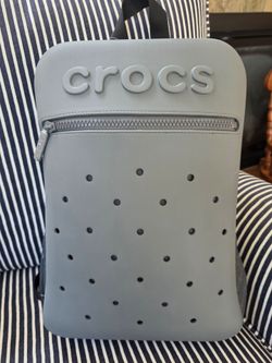 Crocs Backpack Slate Grey NEW with Tags Jibbitz Laptop Backpack