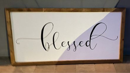 Large Blessed Sign