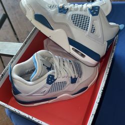 4.5GS Jordan Retro 4 Military 2024 Industrial Blue