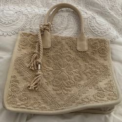 Beige Vince Camuto Tote Bag