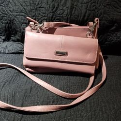 Pink Wallet And Purse