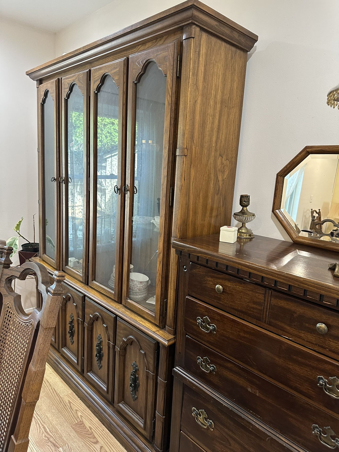 Home Brown Buffet Cabinet With drawer