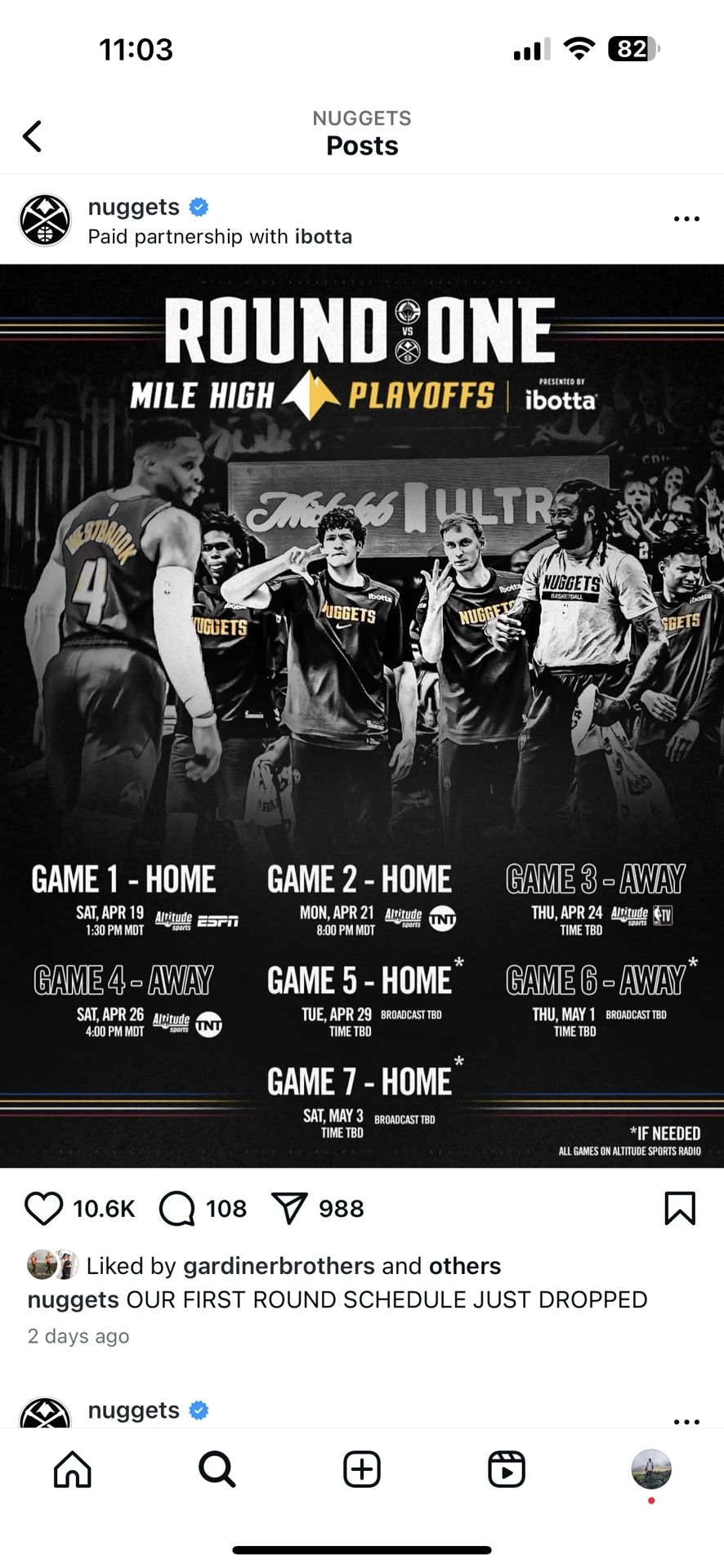 Denver Nuggets Playoffs Tickets