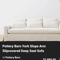 Couch pottery barn