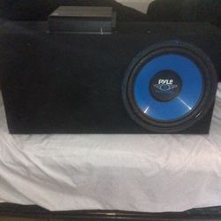 12-in Woofer And Box. An Amp