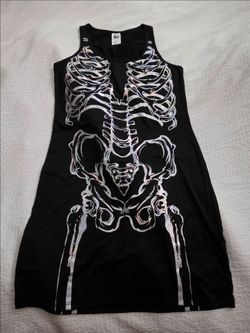Spirit Halloween Skeleton Bodycon Halographic dress