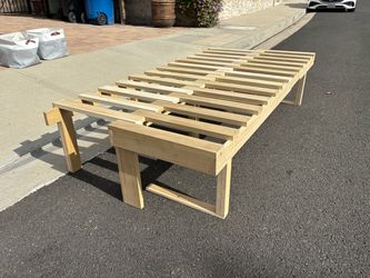 Custom twin camper bed couch for van