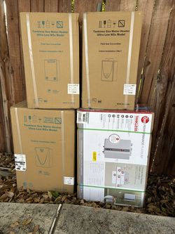 Indoors/outdoors, tankless water heaters