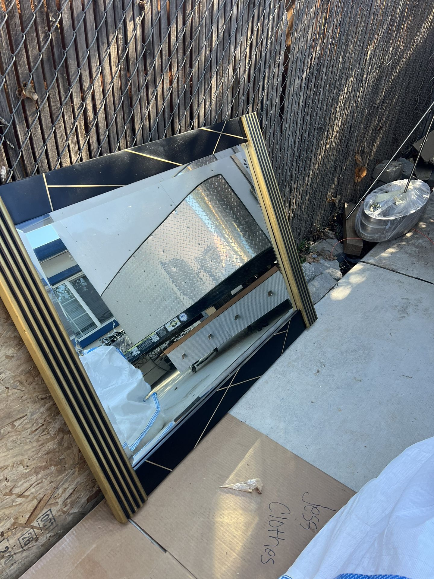 Large Gold Mirror