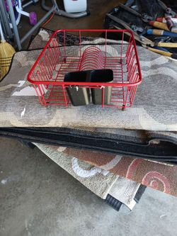 Dish rack no bottom like new 10.00