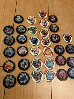 Pokemon Battrio Medal Coin Toy Lot Goods Takara Tomy  Large set of 34 pieces
