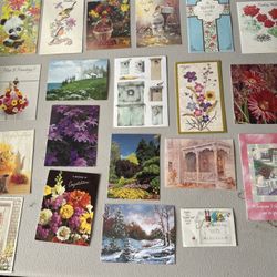 Lot of Twenty Vintage and Rare Greeting Cards