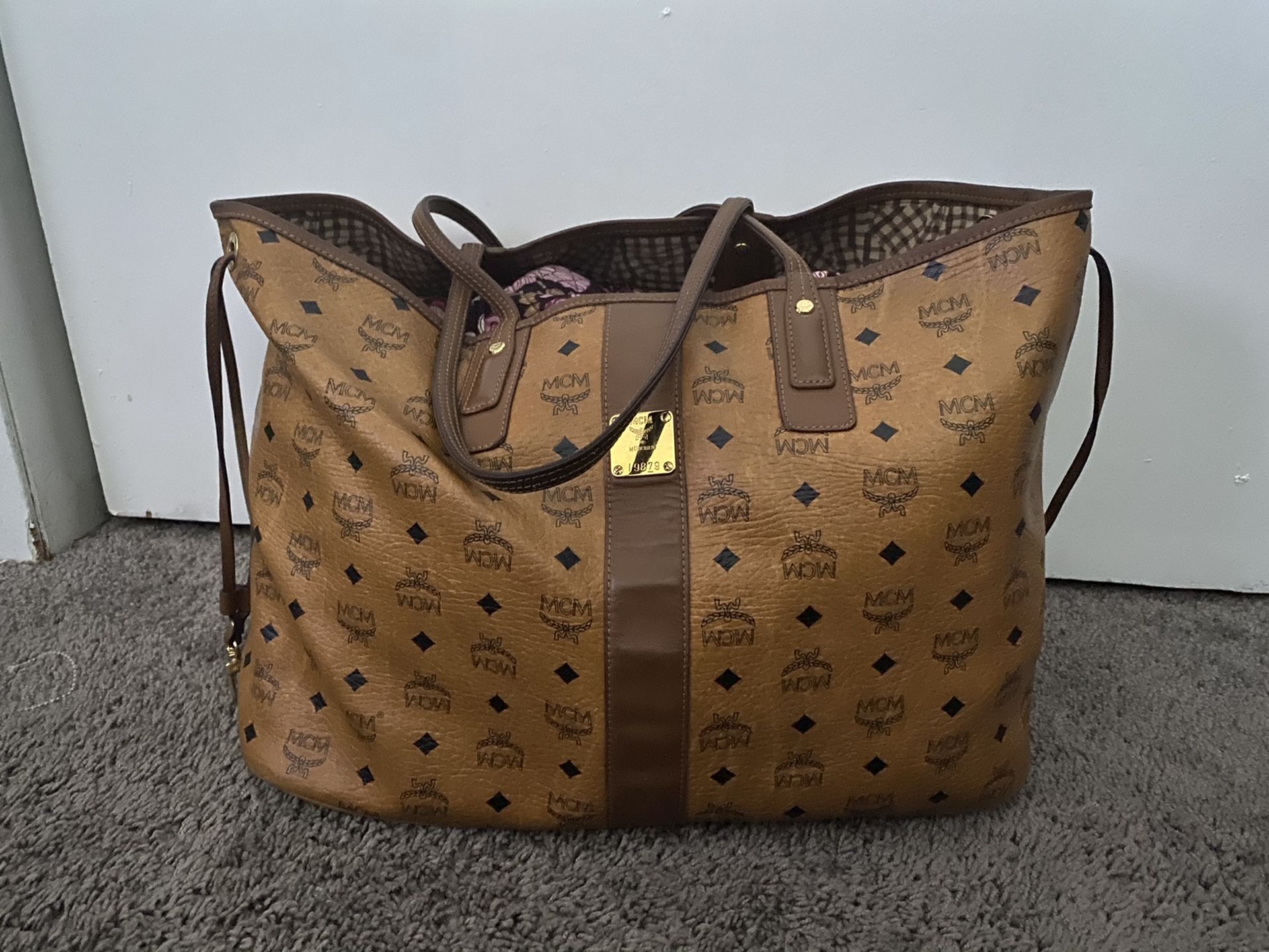 Large MCM Tote Bag