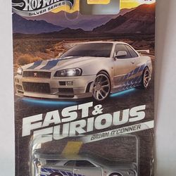 Hot Wheels 2025 Skyline GT-R BNR34 – Fast & Furious Brian O’Connor (Mint/NIB)