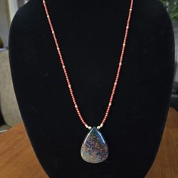 Red Jasper & Ocean Jasper Necklace