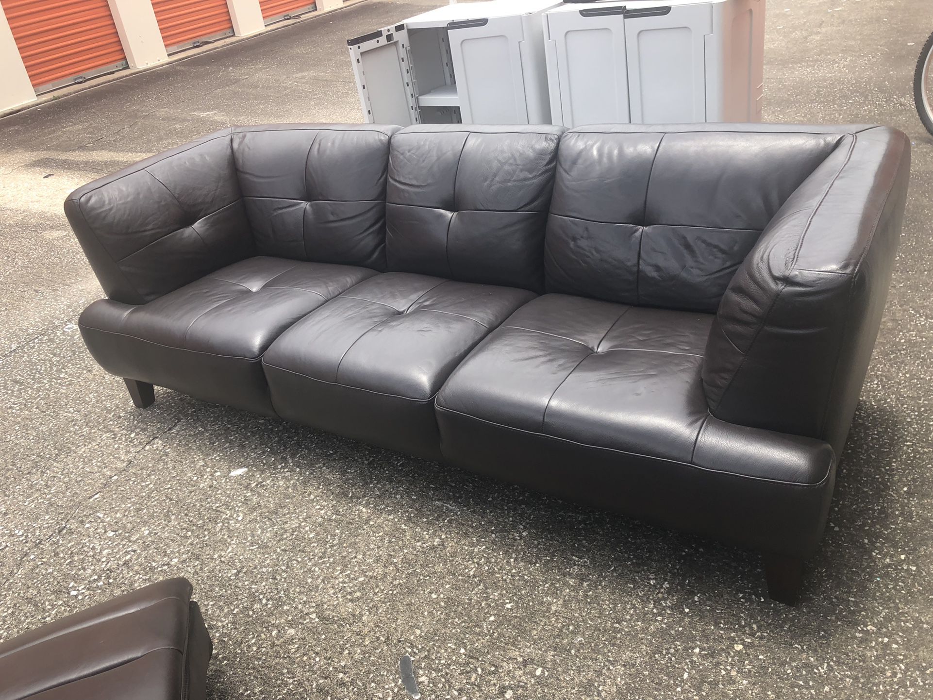 Brown leather Sofa