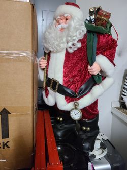 Santa Claus Grande Con 2 Escaleras
