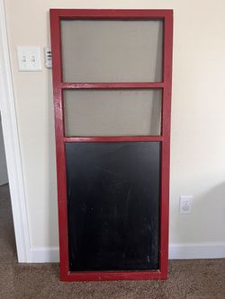 Antique Screen Door Chalkboard
