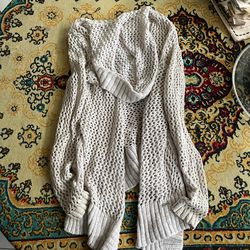 Hooded Crochet Cardigan 